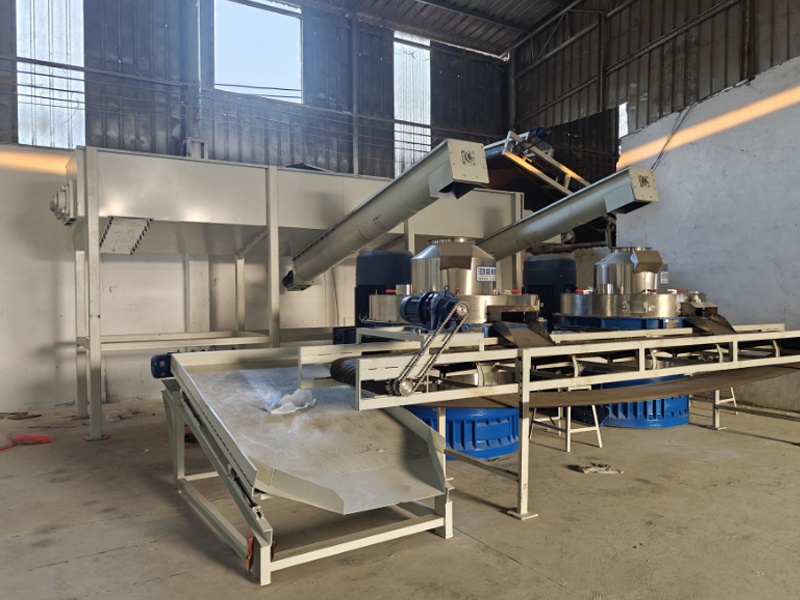 廣州時產(chǎn)6噸木材生產(chǎn)線現(xiàn)場